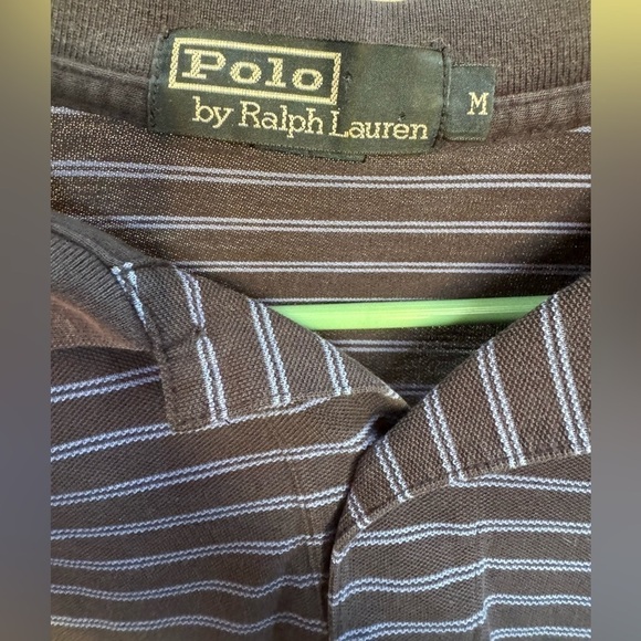 Medium Ralph Lauren striped polo, blew on blue - Picture 3 of 4
